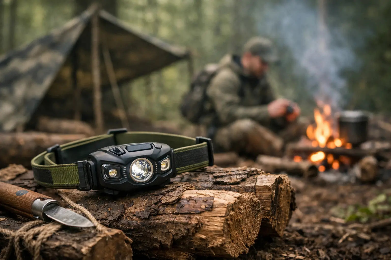 Die richtige Stirnlampe für Bushcraft Tour